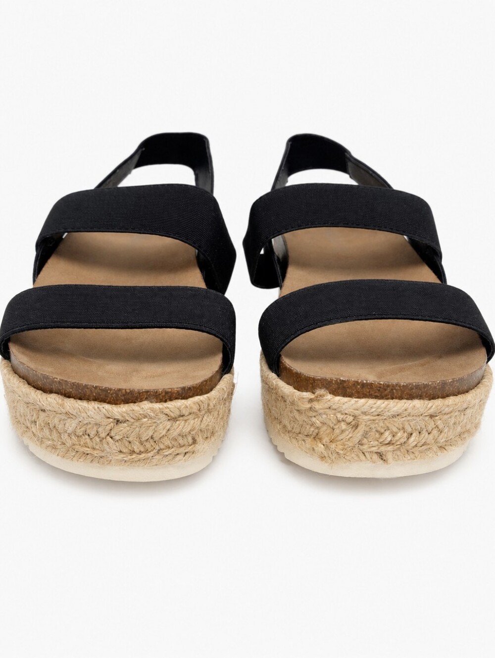 Madden Girl Cassie Black Espadrille Platform Sandals Size 8 New In Box - Picture 3 of 12